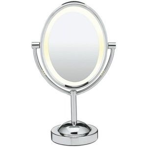 Conair Reflections Double-Sided Lighted Vanity Makeup Mirror, 1x/7x